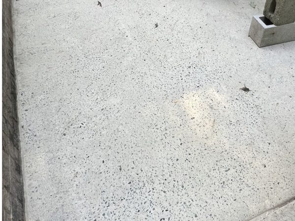 Clean driveway after pressure washing Cary NC